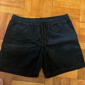 Katin Men's Black corduroy Athletic Shorts size large